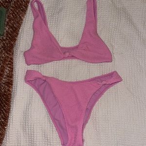 Pink PacSun ribbed bikini